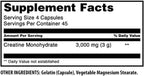 Amazing Formulas Creatine Monohydrate 3000 Mg Per Serving Capsules Supplement | Non-GMO | Gluten Free | Made in USA (3 Pack)