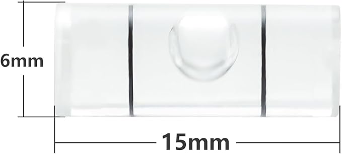 JYK 30pcs Round Bubble Level 6x15mm Mini Circular Bullseye Spirit Levels for Leveling Camera Tripod Telescope Workshop Turntable Pictures Frame