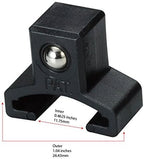 ARES 70084-1/4-Inch Drive Black Aluminum Socket Organizer - Store up to 16 Sockets and Keep Your Tool Box Organized - Sockets Will Not Fall Off this Rail