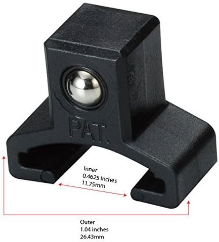 ARES 70084-1/4-Inch Drive Black Aluminum Socket Organizer - Store up to 16 Sockets and Keep Your Tool Box Organized - Sockets Will Not Fall Off this Rail