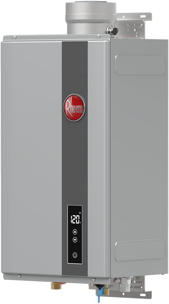 Rheem RTG-70DVLP-3 High Efficiency Non-Condensing Indoor Tankless Liquid Propane Water Heater, 7.0 GPM