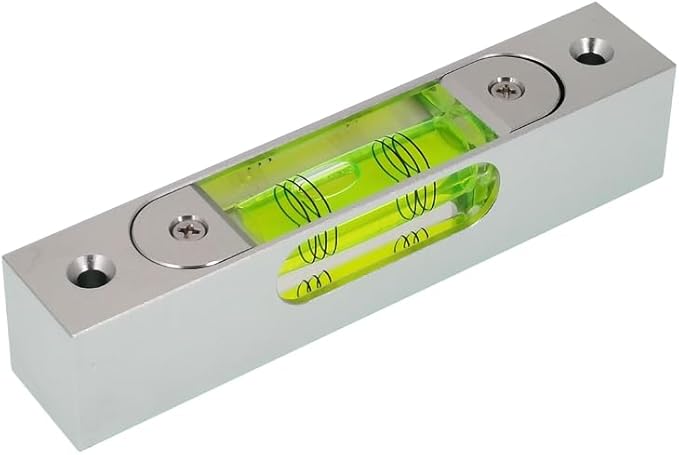 High precision aluminum alloy metal adjustable level bubble small square bar luminous magnetic length 120 hole pitch 100MM