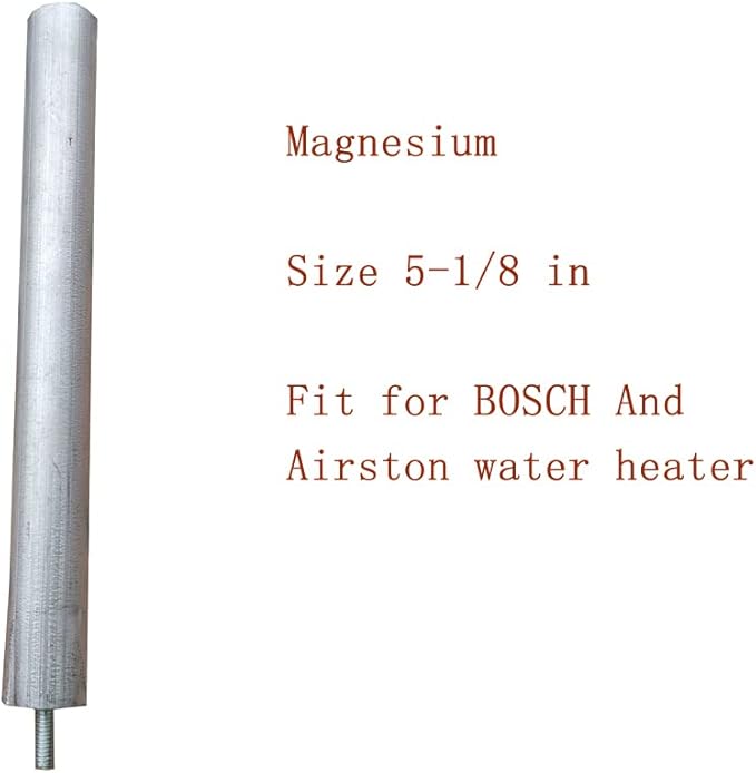 2PACK Anode Rod for RV Water Heater, Apply to Airston and Bosch 3000T ES2.4 ES4 Water heaters Anode rods Replacement Part 7738007315 - Size 5⅛ in - Magnesium with 1 Year Warranty