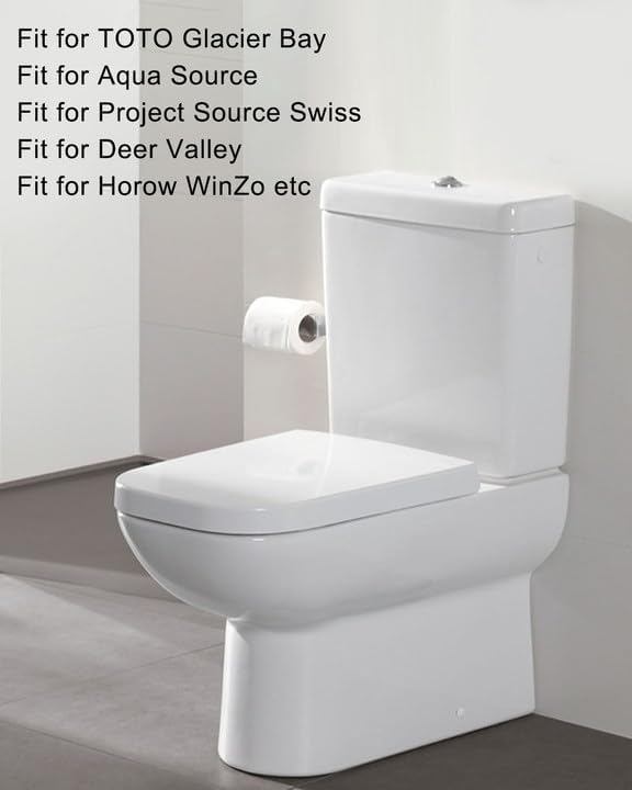 2-Inch Toilet Flush Valves, Dual Flush Valve Toilet Repair Kit Compatible with Two Piece Toilets Top Push Button Valve, 10.8" Height