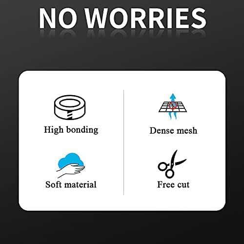 Window Screen Repair Tape,4inX 16.5FT Heavy Duty Screen Repair Kit for Window Screen and Screen Door Tears Holes,Strong Adhesive & Waterproof Window Screen Patch