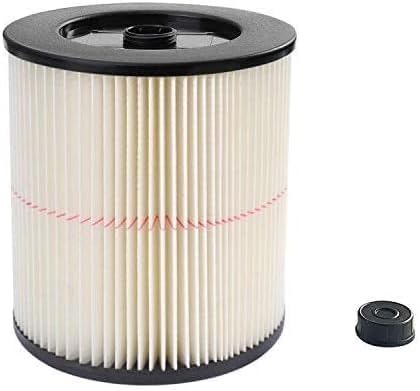 17816 9-17816 Red Stripe Vacuum Cartridge Filter Compatible Craftsman Shop Vac Wet/Dry Vacuum Models 5, 6, 8, 12, and 16 32 Gal. Vacuums produced since 1988 8.5 Inches- White/Red
