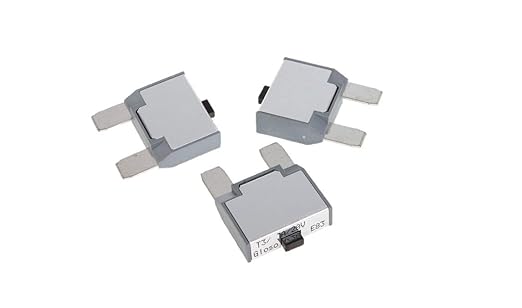 GLOSO Maxi Blade Circuit Breaker Fuse 25A, T3 Manual Reset (25A - 3 Pack) E83