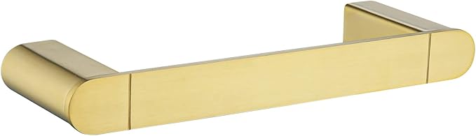 RANDOM 9 inch Brushed Gold Towel Bar Bathroom Gold Towel Holder Kitchen Dish Cloths Hanger Hand Towel Rod/Rack SUS304 Stainless Steel Wall Mounted Towel Rack Brushed Brass 96026-2-9BG.