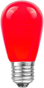 Novelty Lights 25 Pack S14 Outdoor Patio Edison Replacement Bulbs, E27 Medium Base, Ceramic Multi, 11 Watt