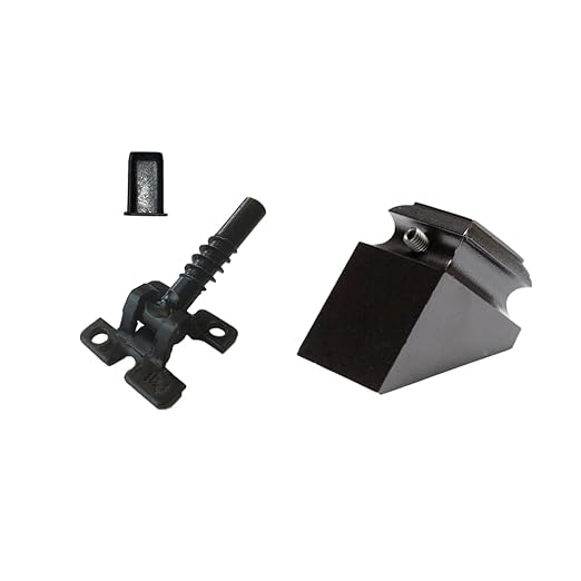 Adjustable Angle Connectors with Satin Black Shoes: 100 Connectors 100 Rake (for Installing 1/2” Metal Balusters)