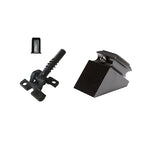 Adjustable Angle Connectors with Satin Black Shoes: 100 Connectors 100 Rake (for Installing 1/2” Metal Balusters)