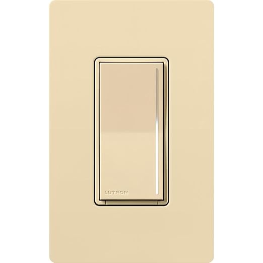 Lutron Sunnata Touch Dimmer Light Switch, LED+ Advanced Technology for LED and Incandescent, 3 Way/Multi Location, STCL-153M-IV, Ivory