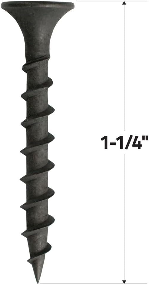 Grip-Rite 114CDWS1#6 X 1-1/4" Phillips Bugle Head Coarse Thread Sharp Point Drywall Screw, 1lb Box
