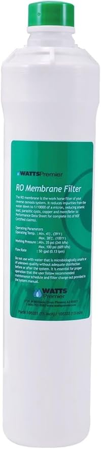 ORIGINAL Watts Premier (105331) RO PURE (RO-4) MEMBRANE