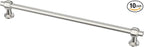 Alzassbg 10 Pack Brushed Satin Nickel Cabinet Pulls, 10 Inch(254mm) Hole Centers Cabinet Handles Kitchen Hardware Straight Bar for Cabinets and Drawer AL3505SN