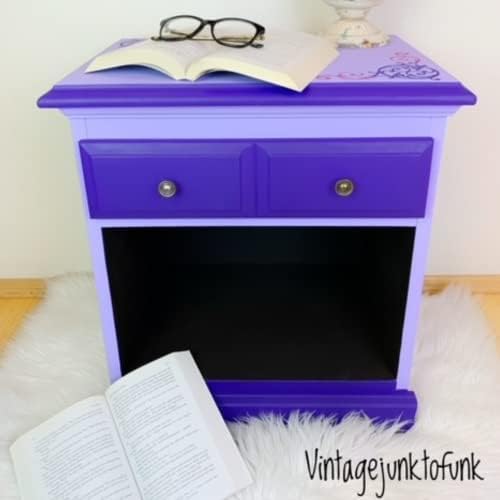 Dixie Belle Paint Company Chalk Finish Furniture Paint - Amethyst (1 Gallon - 128oz) - Matte Deep Purple Chic Chalk Mineral DIY Furniture Paint