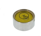 Mini Metal universal horizontal bubble water level balance bubble level round 20x14mm (Silver brown）