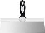 Mister Rui Taping Knife, 12" Drywall Taping Knife, Stainless Steel Taping Knife, Drywall Skimming Blade, Plastering Spatula Tools, Plastering Tool, Soft Grip Handle for Drywall Joint Taping
