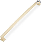 COTYKILEY 10 Pack 10 Inch(254mm) Brushed Brass Cabinet Handles Gold Kitchen Cabinet Pulls Cabinet Door Handles Kitchen Cabinet Hardware