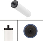 British Berkefeld Doulton Water Filter Candle Compatible with Replacement for Berkey Gravity Water Filter System BB9-2 2 Pack