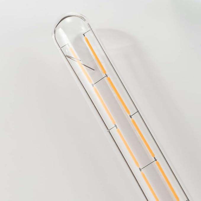 Dimmable 8W T10 LED Bulbs Warm White 2700K E26 8.9inch Long Tubular Light Bulb 75 Watt Vintage Edison LED Filament Bulb 800lm E26 Base Tube Bulb,Pack of 4