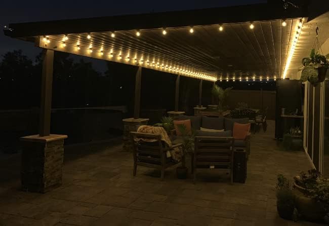 Novelty Lights 25 Pack G40 Frosted White Outdoor Globe Bulbs, Light Bulbs Glass Incandescent Bulbs with 3000 Hour Lifespan, Globe String Lights Replacement Bulbs