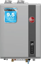 Rheem RTGH-95DVELN-3 Super High Efficiency Condensing Indoor Tankless Natural Gas Water Heater, 9.5 GPM with WiFi