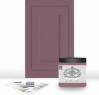 ALL-IN-ONE Paint, Durable cabinet and furniture paint. Built in primer and top coat, no sanding needed. Includes our 30 featured color card - Passion (plum rose), 8oz Sample