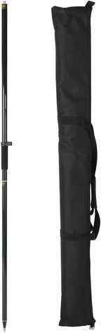 GPS Pole, 6.6FT Surveying Prism Pole, 2M Prism Pole for Land Surveying, Black