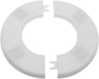 2 Pack Wall Split Flange ABS Round Escutcheon Plate for 2-1/2"/ 64mm Diameter Pipe Faucet Decoration Accessories (White)