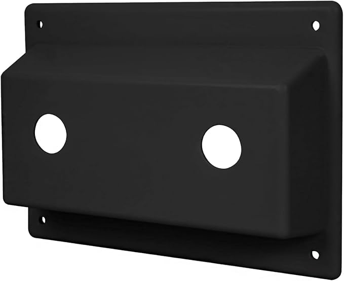 Faucet Bezel Stand Off Faucet Cover Replacement for RV caravans Shower，Black Faucet Cover mounting kit for RV Showers