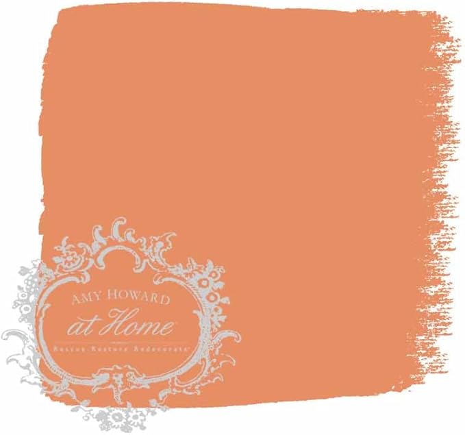 AMY HOWARD AT HOME Chalk-Based One Step Paint for Furniture, Cabinetry, Decor, Finish, and More | No Stripping, Sanding, or Priming | Light Base | 32 Ounce | Peachy Keen