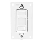 Maxxima LED Slide Dimmer Switch - 3-Way/Single Pole Decorative Electrical Light Switch, 600 Watt Max, LED Compatible On/Off Switch, Screwless Wall Plate Cover Included