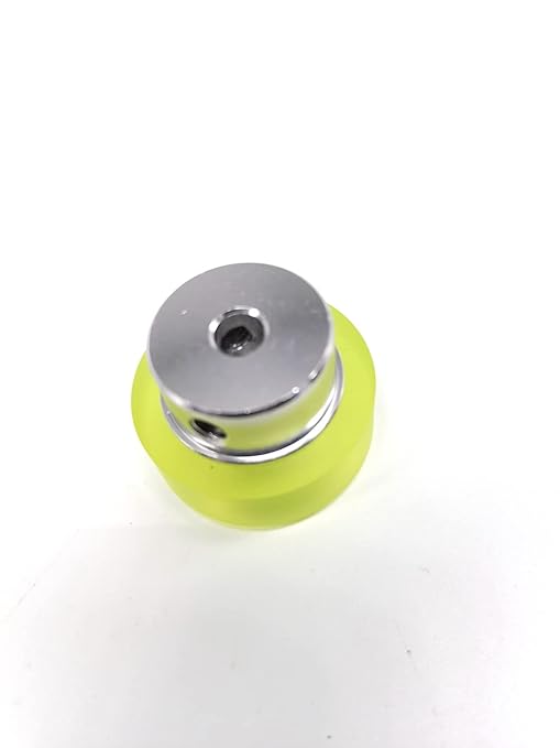 2PCS Industrial Encoder Meter Measuring Roller Rubber Wheel Wear-Resistant Polyurethane Synchronizer Wheel for Rotary Encoder (Perimeter 100mm(Hole Diameter 6mm))