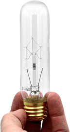 lumenivo Piano Light Bulb 40 watt 120 Volts 一 40T10/CL Light Bulb Display Replacement 一 T10 Bulb Medium Base (E26) 一 280 Lumen Clear Incandescent Bulb for Illuminated Display Units 一 6 Pack