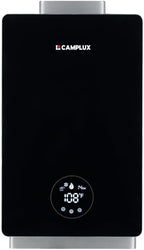 CAMPLUX Instant Hot Water Heater, 3.18 GPM Natural Gas, Whole House Gas Water Heater, Indoor, Black