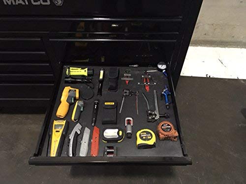 5S Lean Tool Box Foam Organizers 1/2 INCH Thick (1 Piece) (24.50"x28.75", Blue)