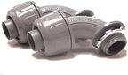 Sealproof 1/2-Inch Nonmetallic Liquid-Tight 90-Degree Electrical Conduit Connector Fitting, 1/2" Dia, 5-Pack