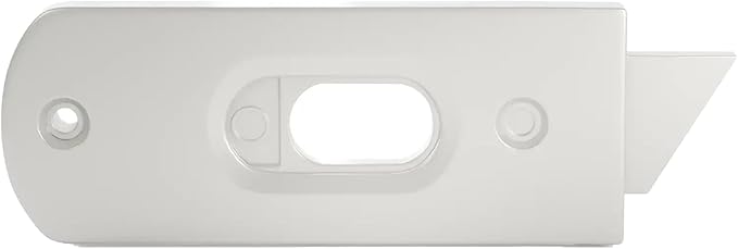 Brixwell Tilt Latch with Extended Screw Ports, Reversible, Plastic Material, White Finish, 3-1/2" Length, 1-3/8" Width, 2-1/2" Hole Spacing, Window Hardware Replacement