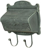 Special Lite Floral Horizontal Wall Mount Mailbox - Verde Green Aluminum Mailbox for Wall Mount - SHF-1001-VG
