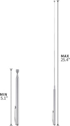 1 Piece 3.5LBs Telescoping Magnetic Pickup Tool, with Pen Clip Design, Magnet Stick Rod Extendable 5.1" to 25.4" for Men, Birthday, Father's Day, Christmas Gift