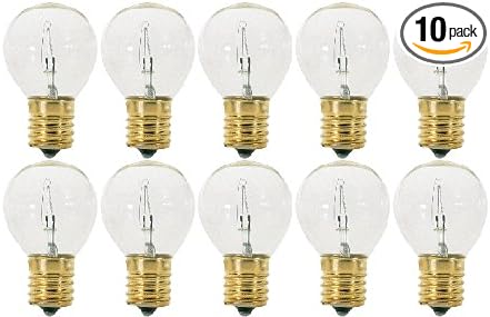 KOR S11/N - Clear (E17) Intermediate Base Hi-Intensity Light Bulbs (10)