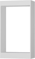 Double Hanging Closet Unit, Modular Closet System, Wood Closet System Organizer with Storage for Walk In Closets, Clothing Rack Wardrobe Closet for Hanging Clothes, Bedroom, White, 34.5"W