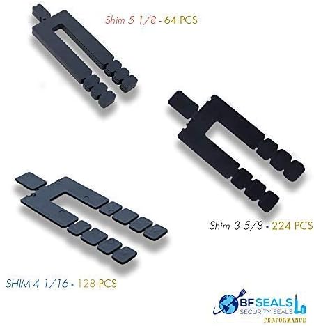 Stack Shim Combo # 2, 416 Pcs., Diferent Sizes, Black Color, Made in USA, Levelers for Windows and Doors, Flat, Spacer, Stackshim, Free and Quick Delivery from USA, BFSEALS