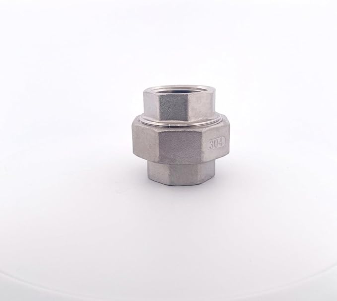 3/8" 316 Stainless Steel Class #150 Threaded Union FNPT x FNPT Pipe Fitting 3/8" inch