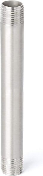 TAISHER 2PCS Stainless Steel Pipe Fittings, 1/4" NPT x 1/4" NPT Male Threaded, 8" Length Nipple Cast Pipe