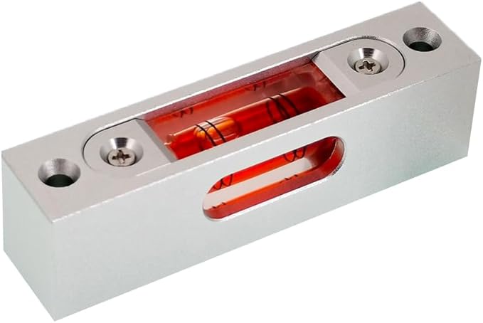 Bar type high-precision level, high-precision aluminum alloy metal adjustable level, bubble square bar type luminous magnetic multi specification ruler (66x15x17mm)