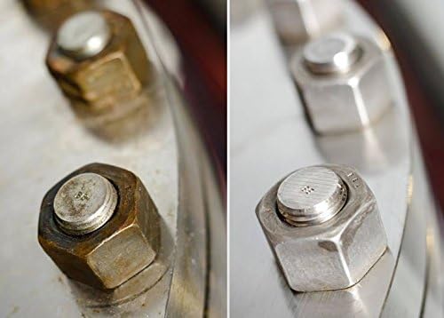 Heavy-Duty Rust Stain Remover for Industrial Use on Metal Surfaces Including Stainless Steel. Our Cleaner and Stainless Steel Rust Remover Gel Needs No Scrubbing, Simply Apply and Rinse off (17 oz)