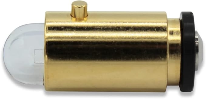 Technical Precision - 3.5V Retinoscope Bulb Replacement for Welch Allyn WA-08200 - Clear Halogen Bulb in Metal Cylinder Body with Protruding Pin - for Welch Allyn Streak Retinoscope - 1 Pack