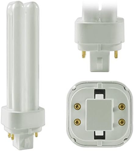 (4Pack) PLC-13W 835, 4 Pin G24q-1, 13 Watt Double Tube, Compact Fluorescent Light Bulb, Replaces Philips 38327-3, GE 97596 and Sylvania 20671